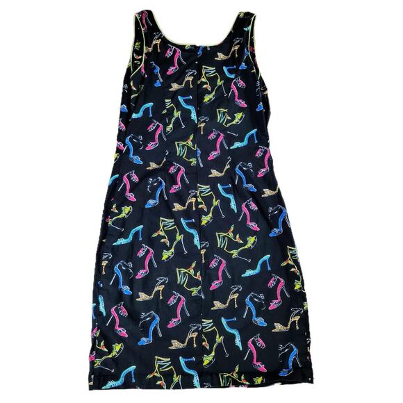 Vanity Collection Shoe Dress Neon Sequin Heels Preppy School Artsy - Picture 2 of 5